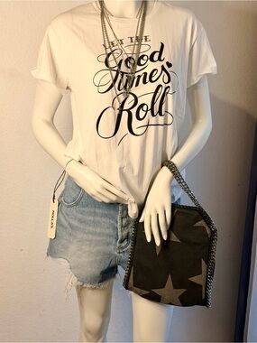 Chaser Let the Good Times Roll white tee
